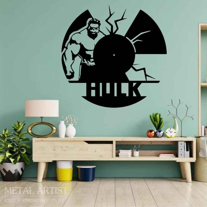 Hulk Vinyl Metal Wall Clock