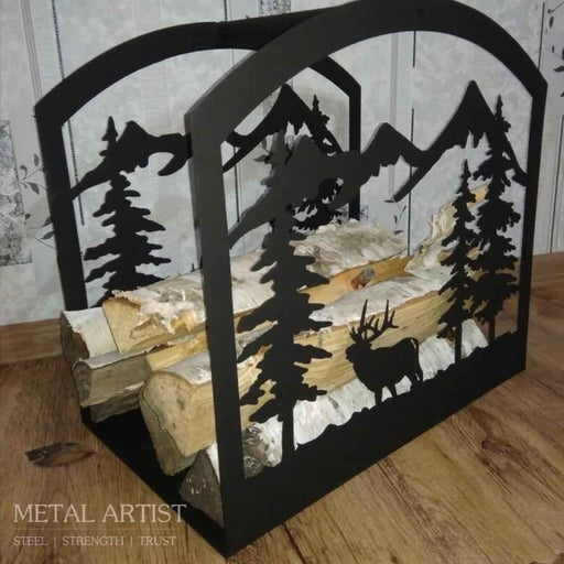 Metal Firewood Storage Rack