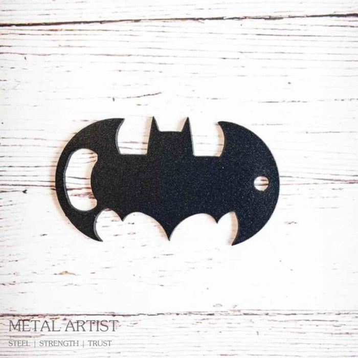 Stainless Steel Batman Bottle Opener Keychain