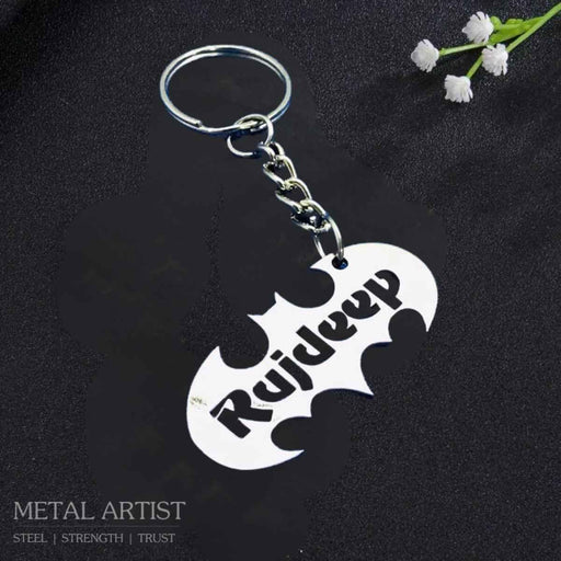 Stainless Steel Batman Keychain