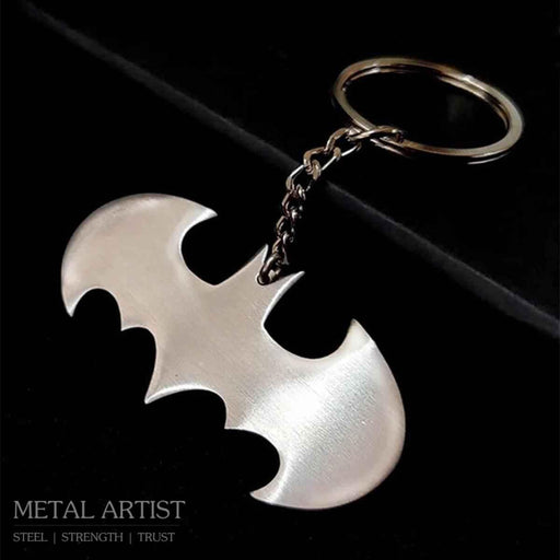 Stainless Steel Batman Keychain