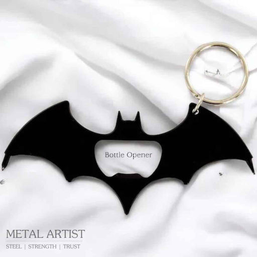 Stainless Steel Batman bottle opener keychain