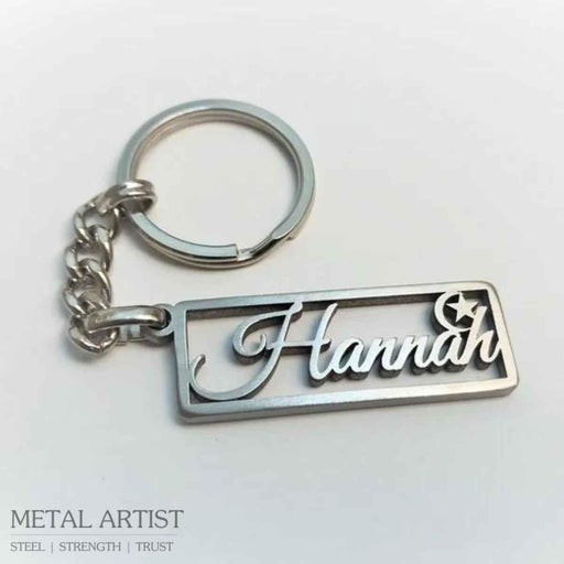 Stainless Steel Customized Name Keychain