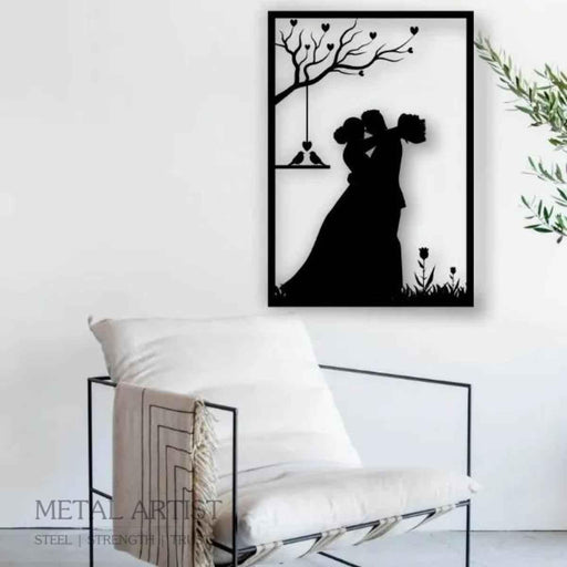 Couple Metal Wall Art | Wall Decor - Metal Artist