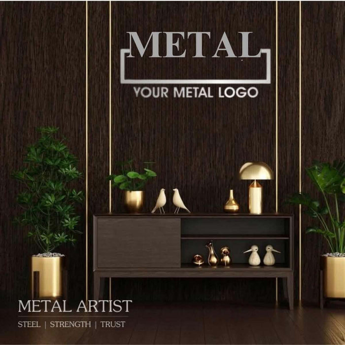 Customizable Logos for Walls | Custom Text Metal Sign - Metal Artist