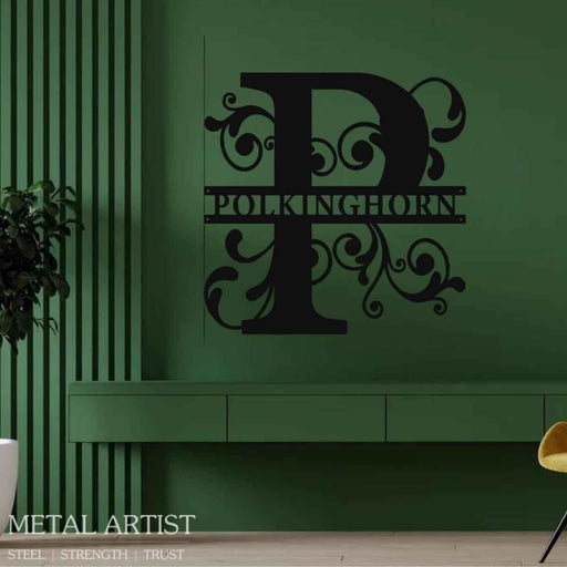 Customizable Metal Name Sign | Personalized Word Art for Walls - Metal Artist