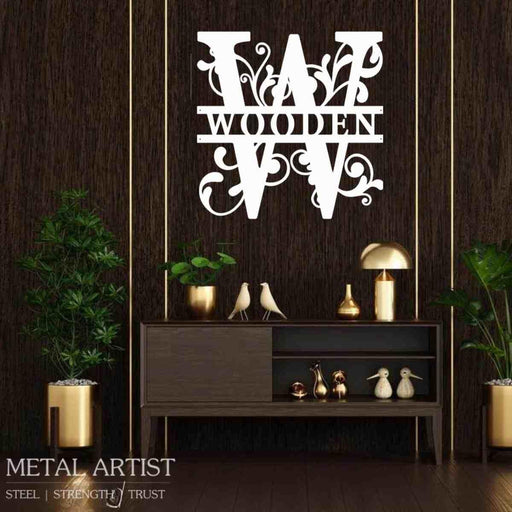 Customizable Metal Name Sign | Personalized Word Art for Walls - Metal Artist