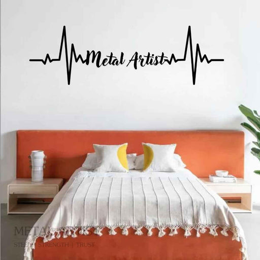 Heartbeat Coffee Wall Art | Customized Wall Art - Metal Artist