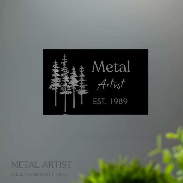 Personalized House Name Plate Designs - Metal Artist