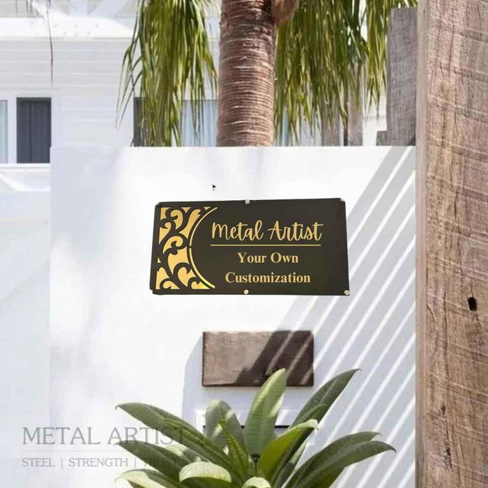 Personalized House Name Plate Designs - Metal Artist