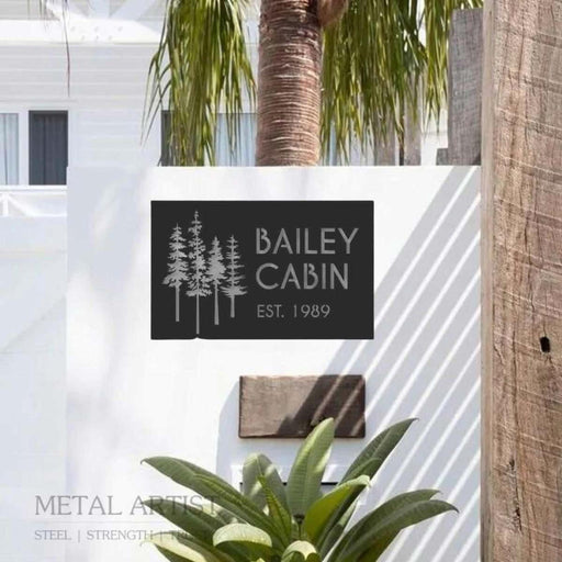 Personalized House Name Plate Designs - Metal Artist